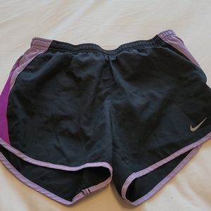 Nike black and lavender shorts